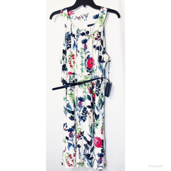 SOLD Tommy Hilfiger Print Sleeveless A-Line Dress - Picture 3 of 8